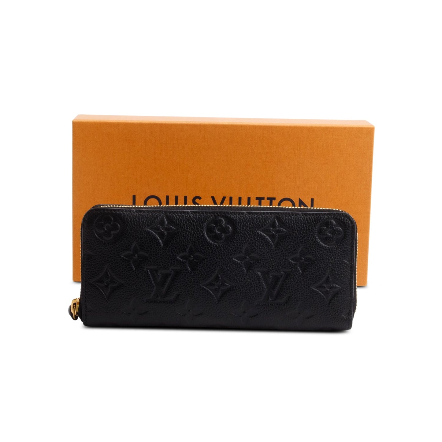 Louis Vuitton Black Monogram Empreinte Clemence Wallet