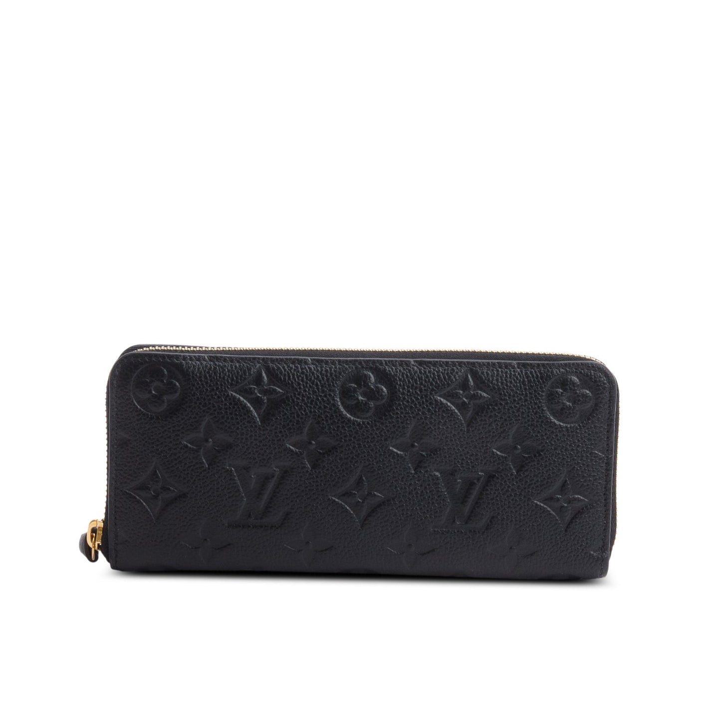 Louis Vuitton Black Monogram Empreinte Clemence Wallet