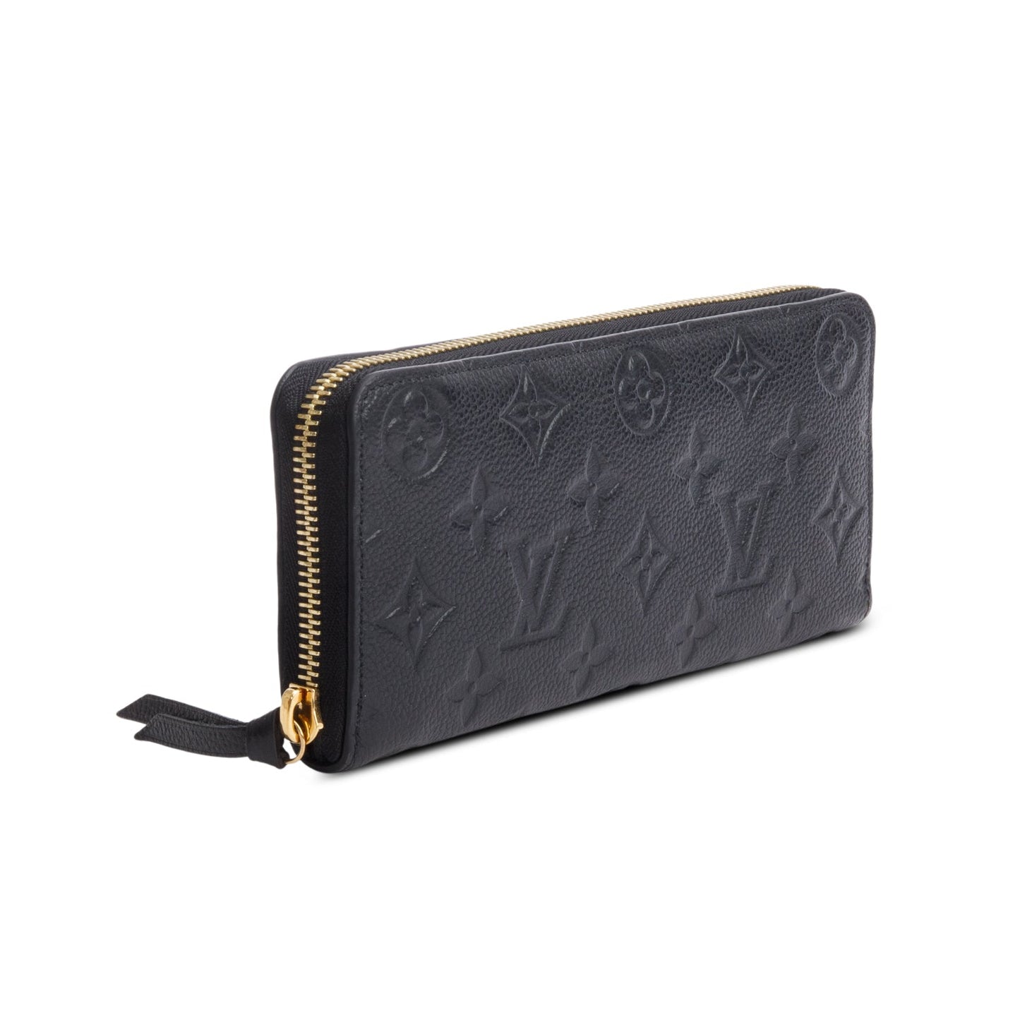 Louis Vuitton Black Monogram Empreinte Clemence Wallet