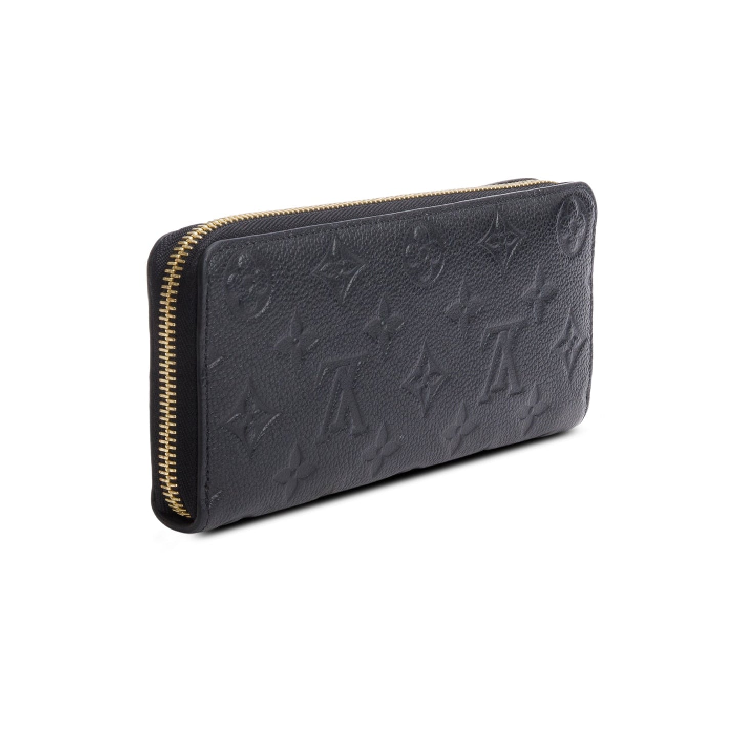 Louis Vuitton Black Monogram Empreinte Clemence Wallet