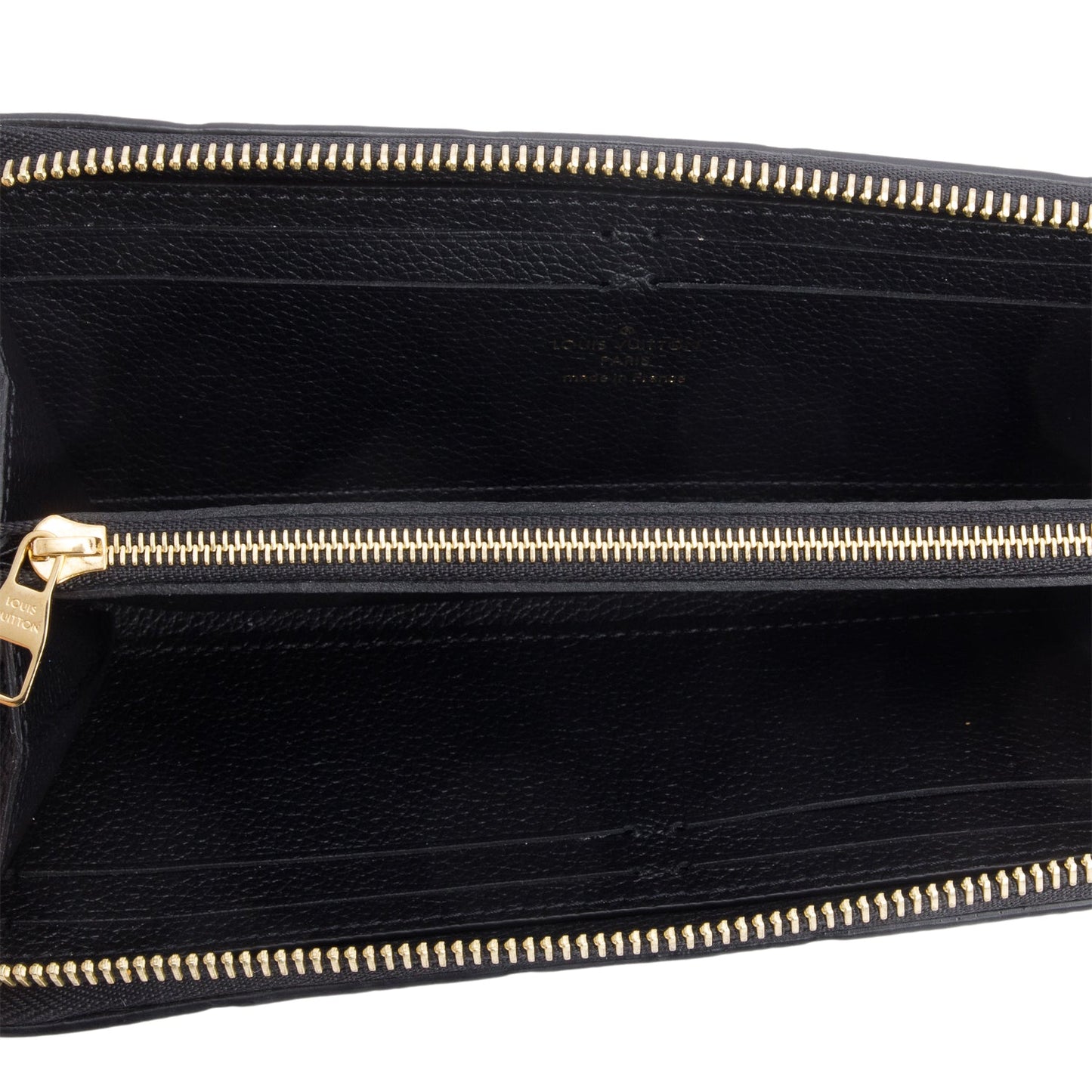 Louis Vuitton Black Monogram Empreinte Clemence Wallet