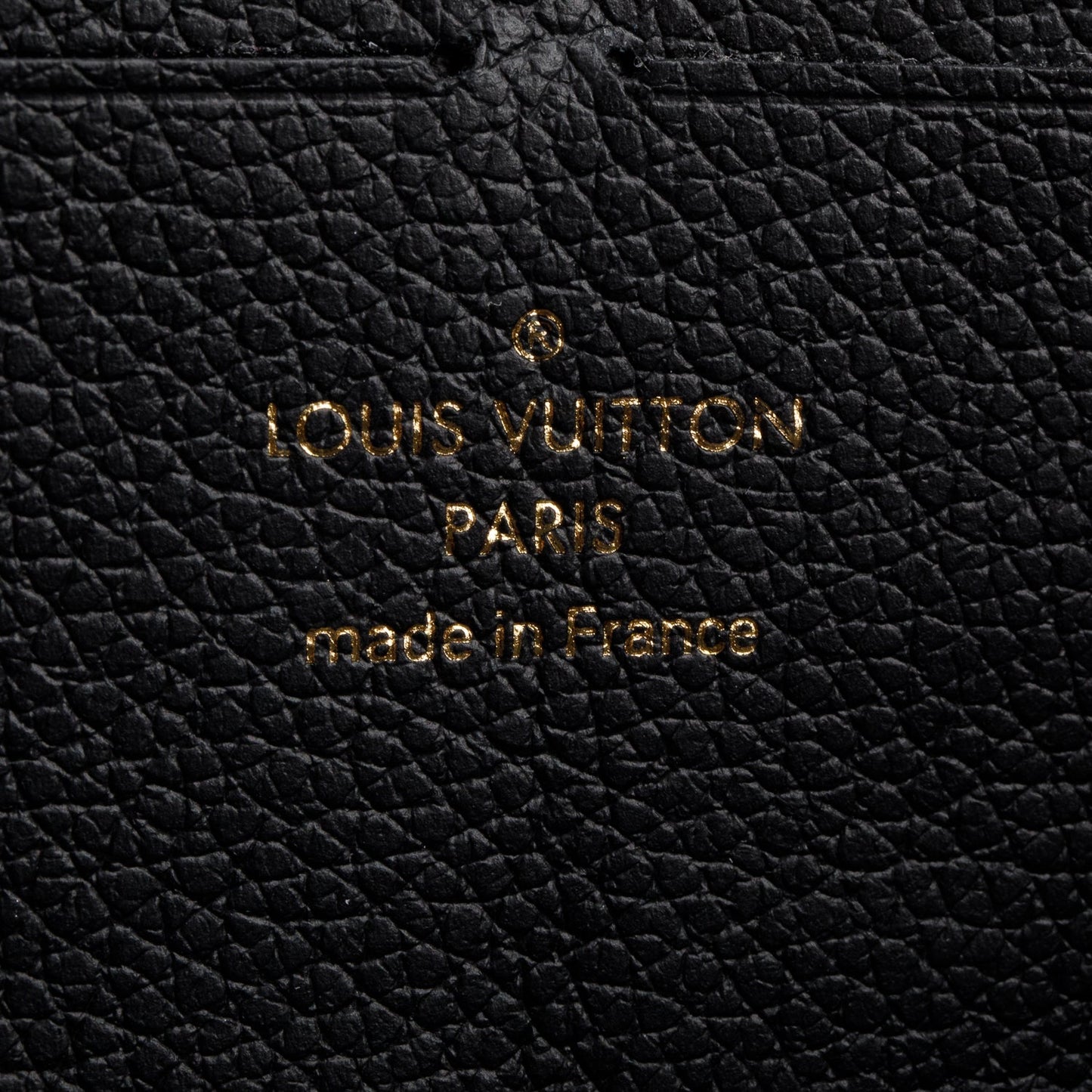 Louis Vuitton Black Monogram Empreinte Clemence Wallet