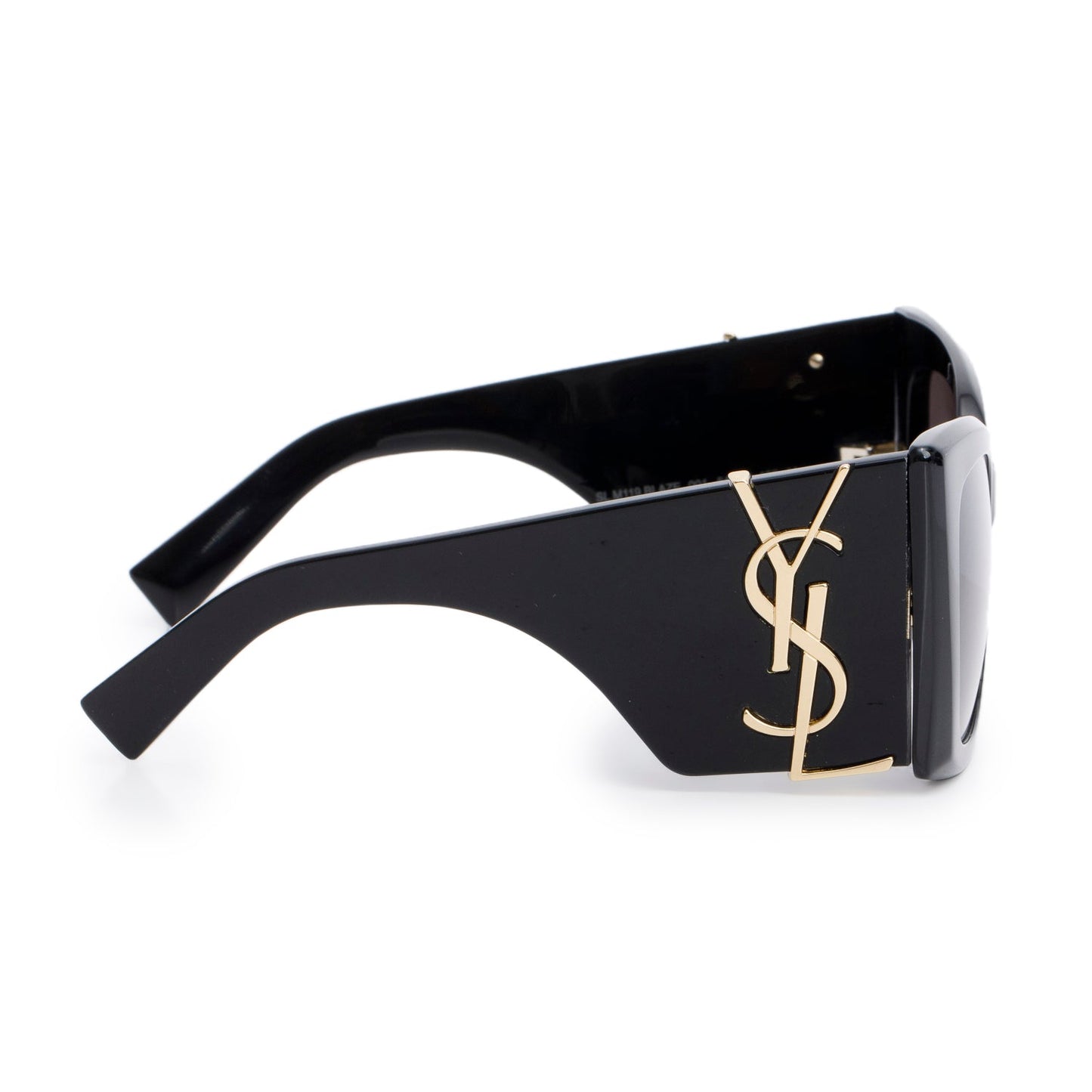Saint Laurent SL M119 Black Acetate Blaze Oversize Sunglasses