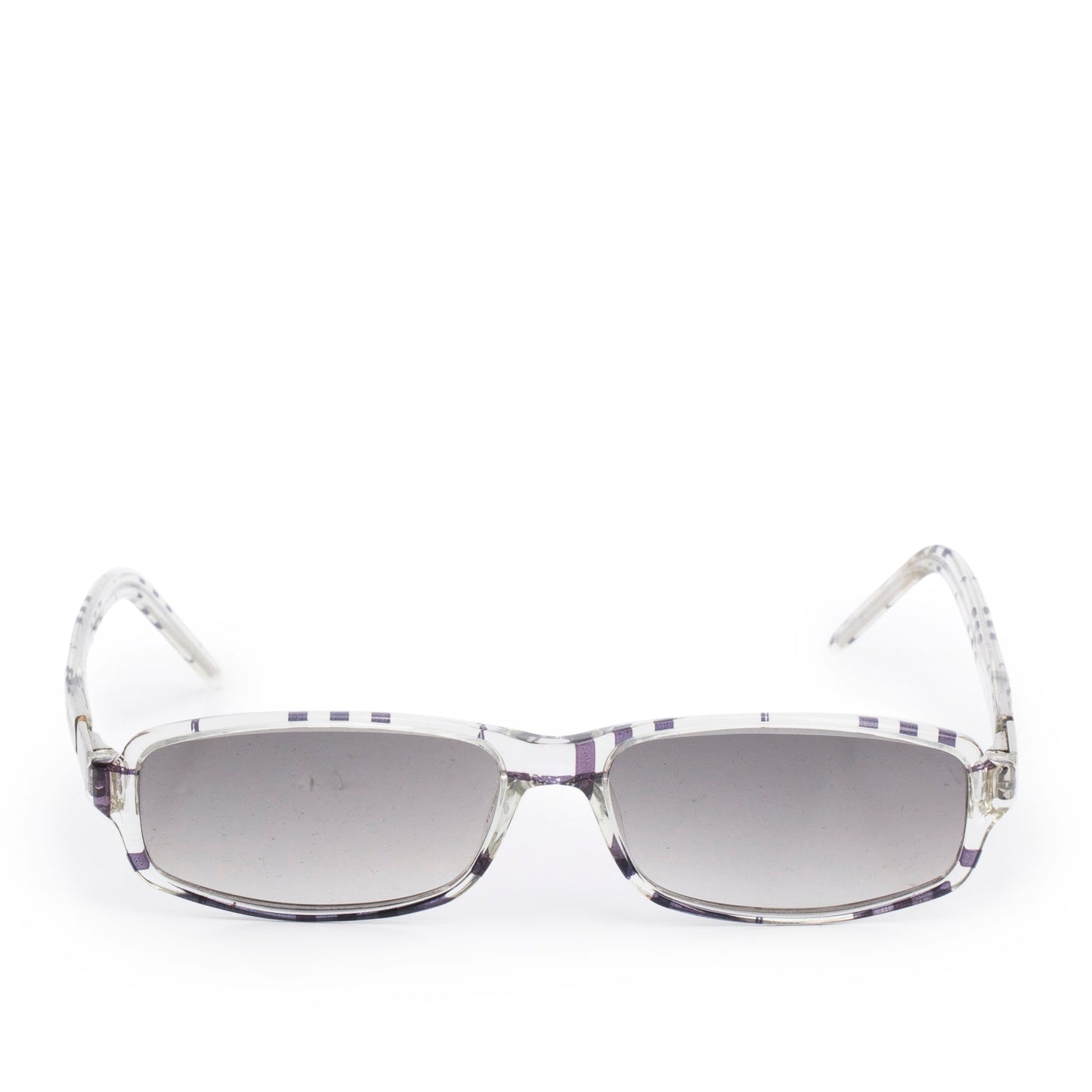 Burberry By Safilo B8426/S Transparent Check Acetate Rectangular Sunglasses