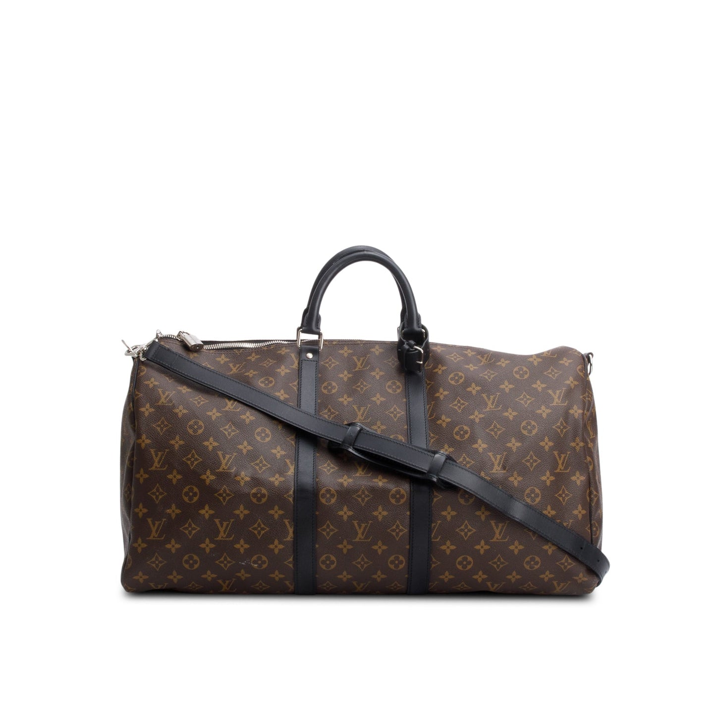 Louis Vuitton Monogram Macassar Keepall Bandouliere 55