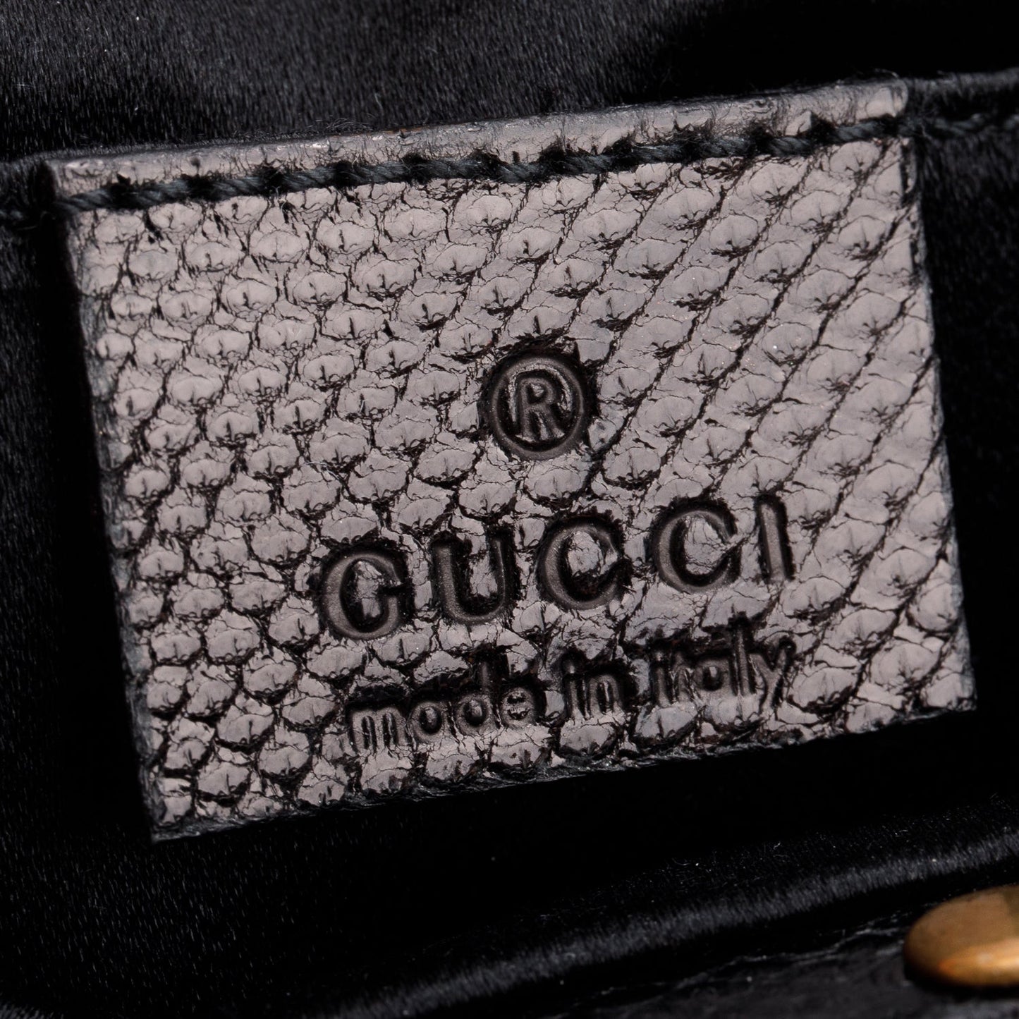 Gucci Black Canvas Studded Small Anita Bamboo Handle Hobo Bag