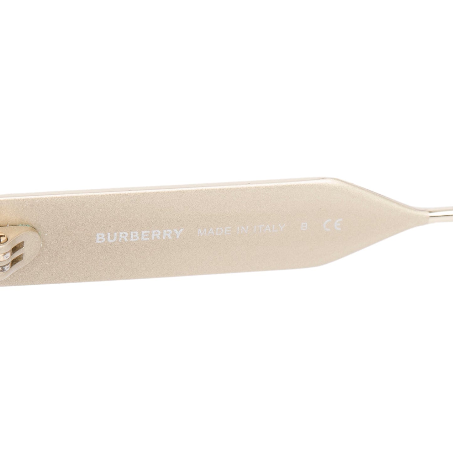 Burberry B 4328 Black Acetate TB Metal Trim Evelyn Square Sunglasses