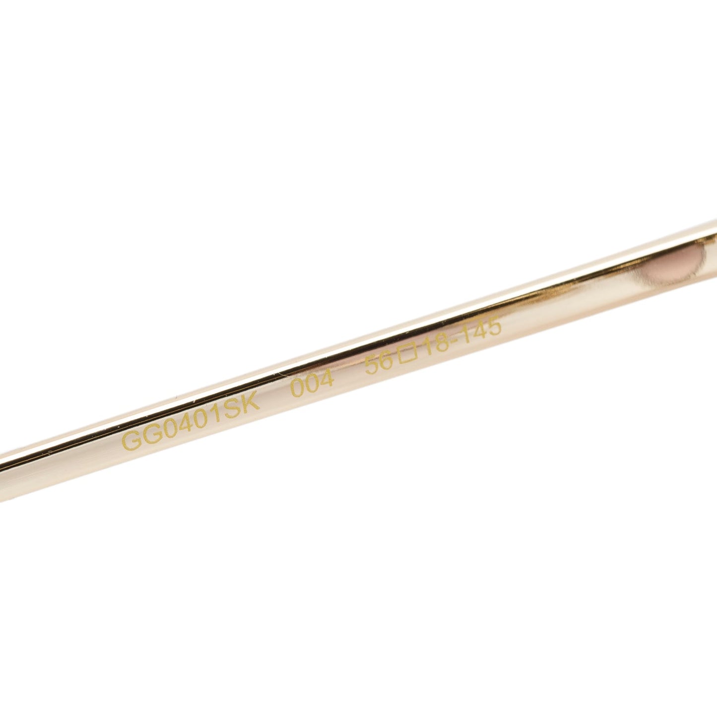 Gucci GG0401SK Gold Tone Metal Round Sunglasses