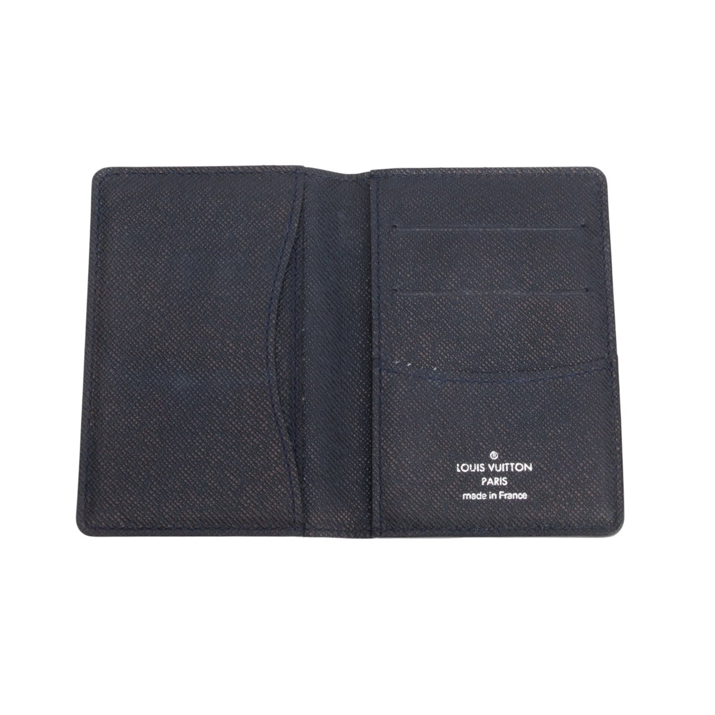 Louis Vuitton Black Taiga Leather Pocket Organizer