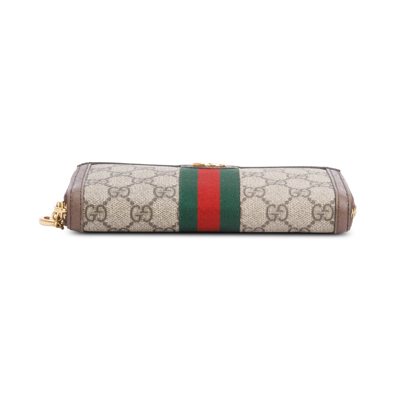 Gucci GG Supreme Web Ophidia Zip Around Wallet