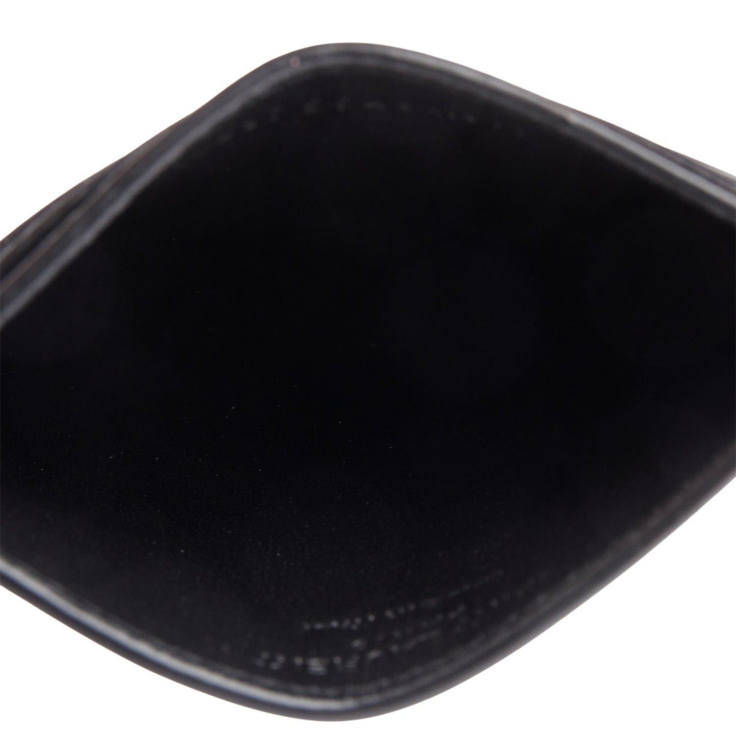 Saint Laurent Black Leather Studded Card Holder