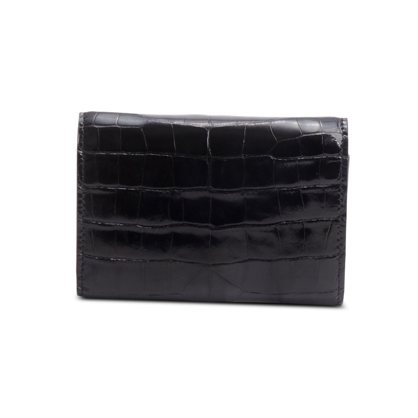 Louis Vuitton Black Alligator Capucines Compact Wallet