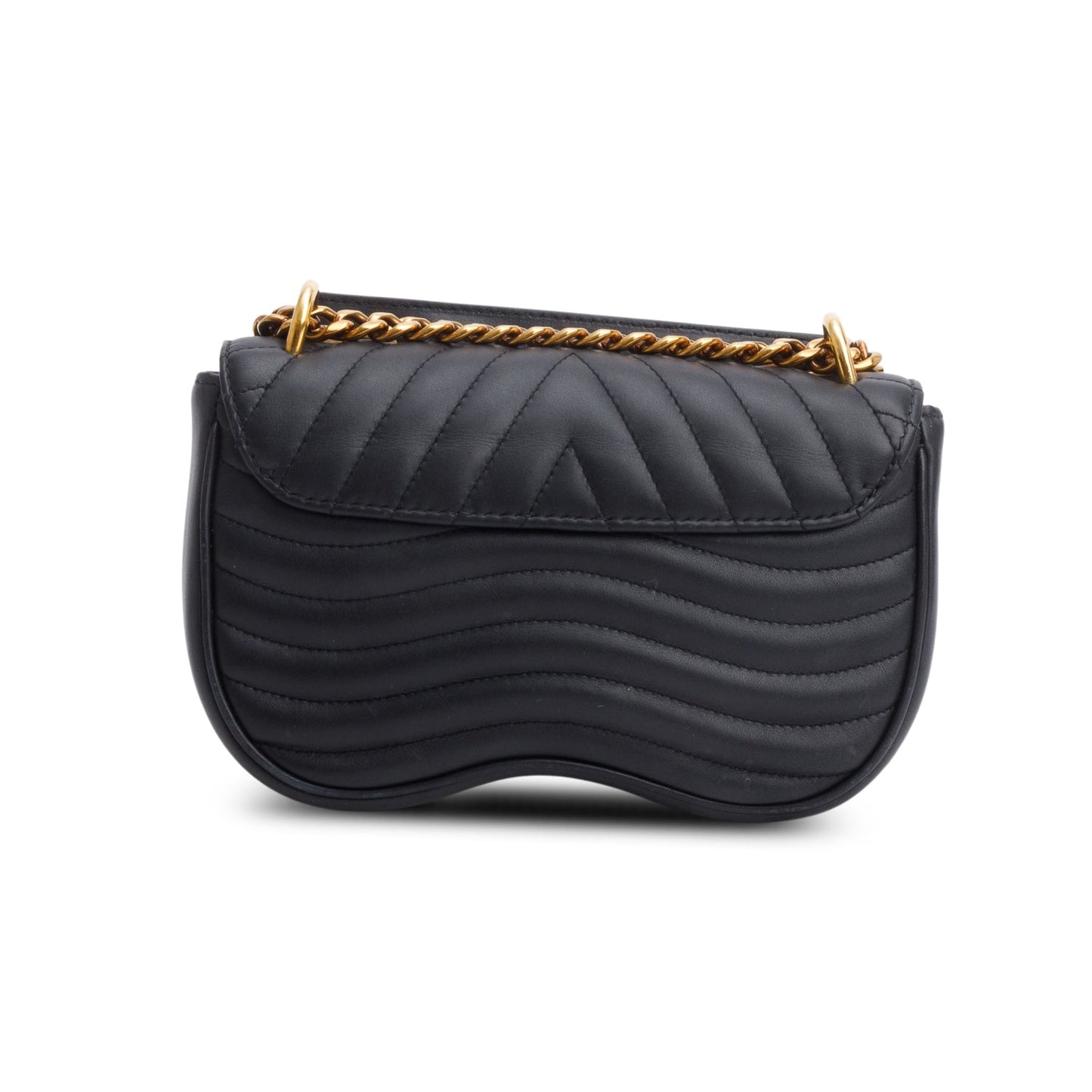 Louis Vuitton Black Calfskin New Wave Chain MM Bag