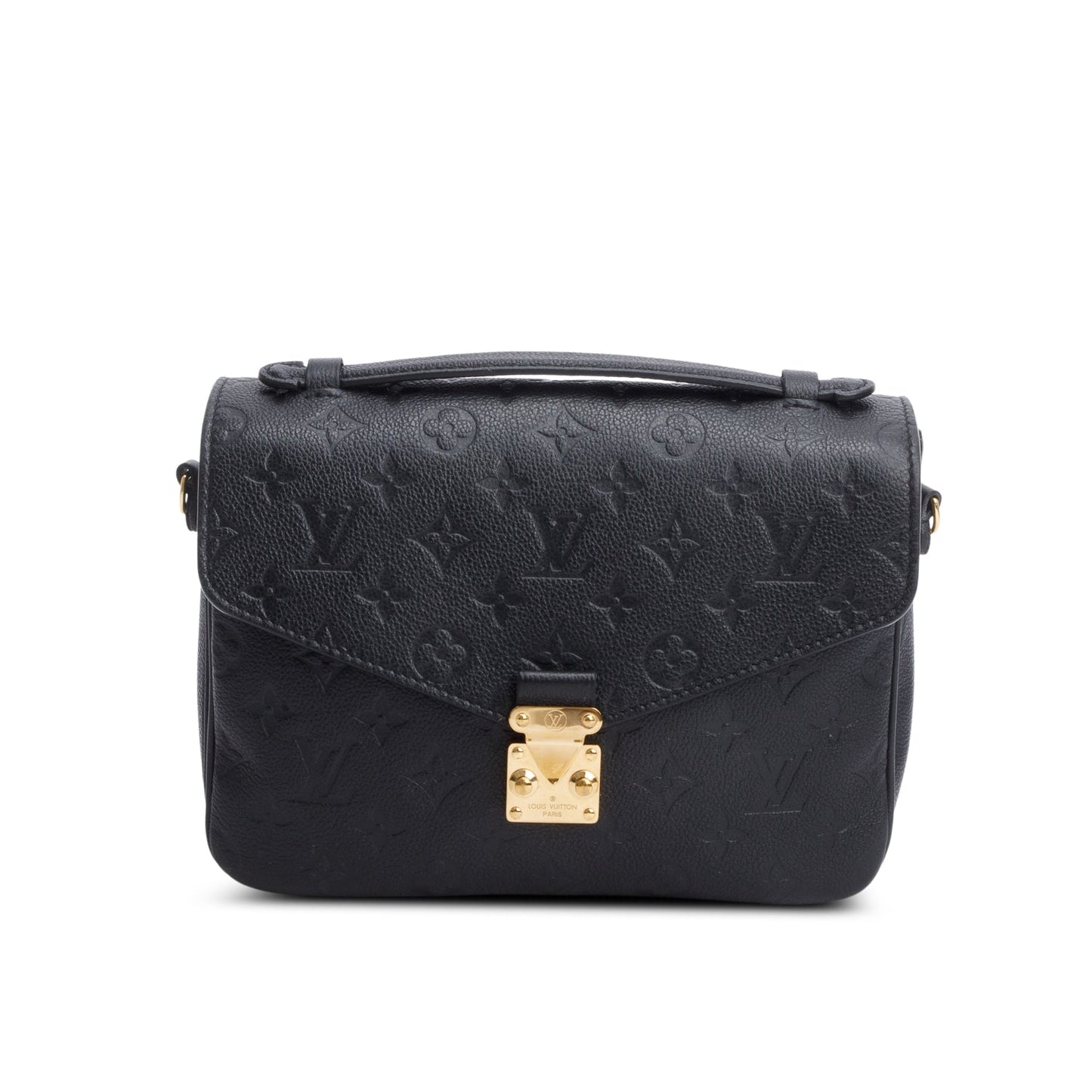Louis Vuitton Black Monogram Empreinte Leather Pochette Metis