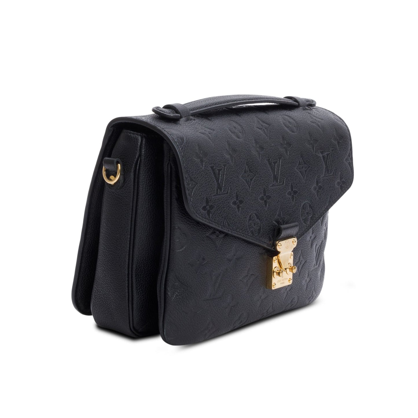 Louis Vuitton Black Monogram Empreinte Leather Pochette Metis