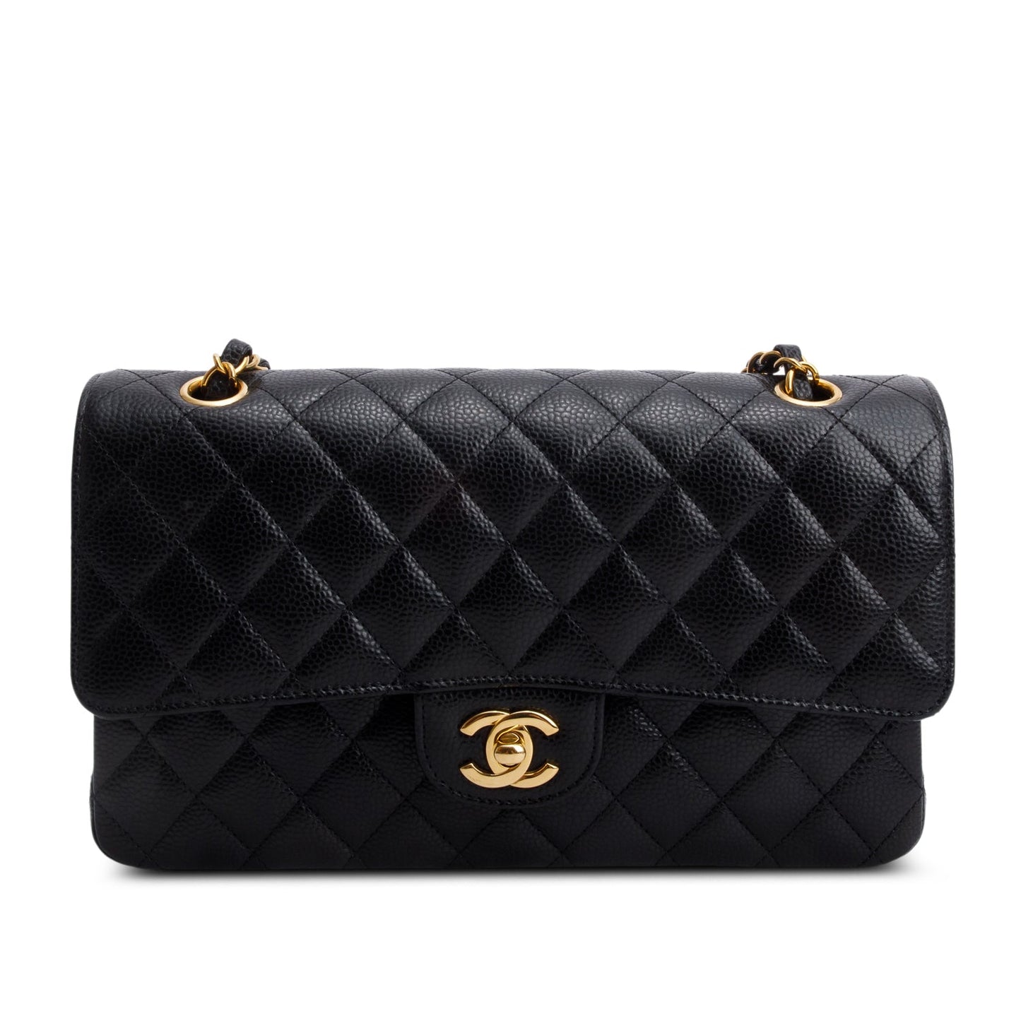 Chanel Black Caviar Classic Medium Double Flap Bag