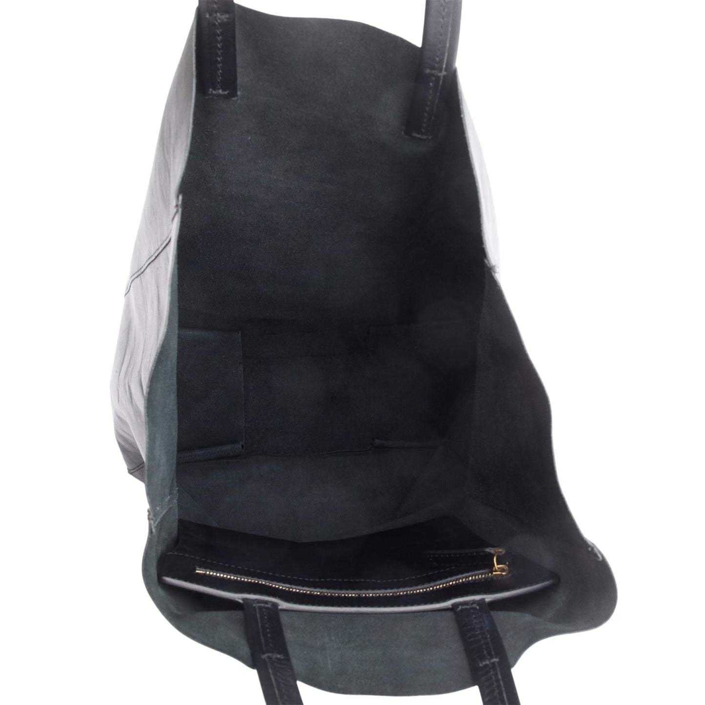 Celine Black Leather Vertical Cabas Large Tote