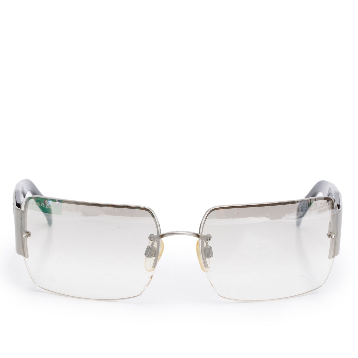 Chanel 4095-5 Crystal CC Logo Shield Sunglasses