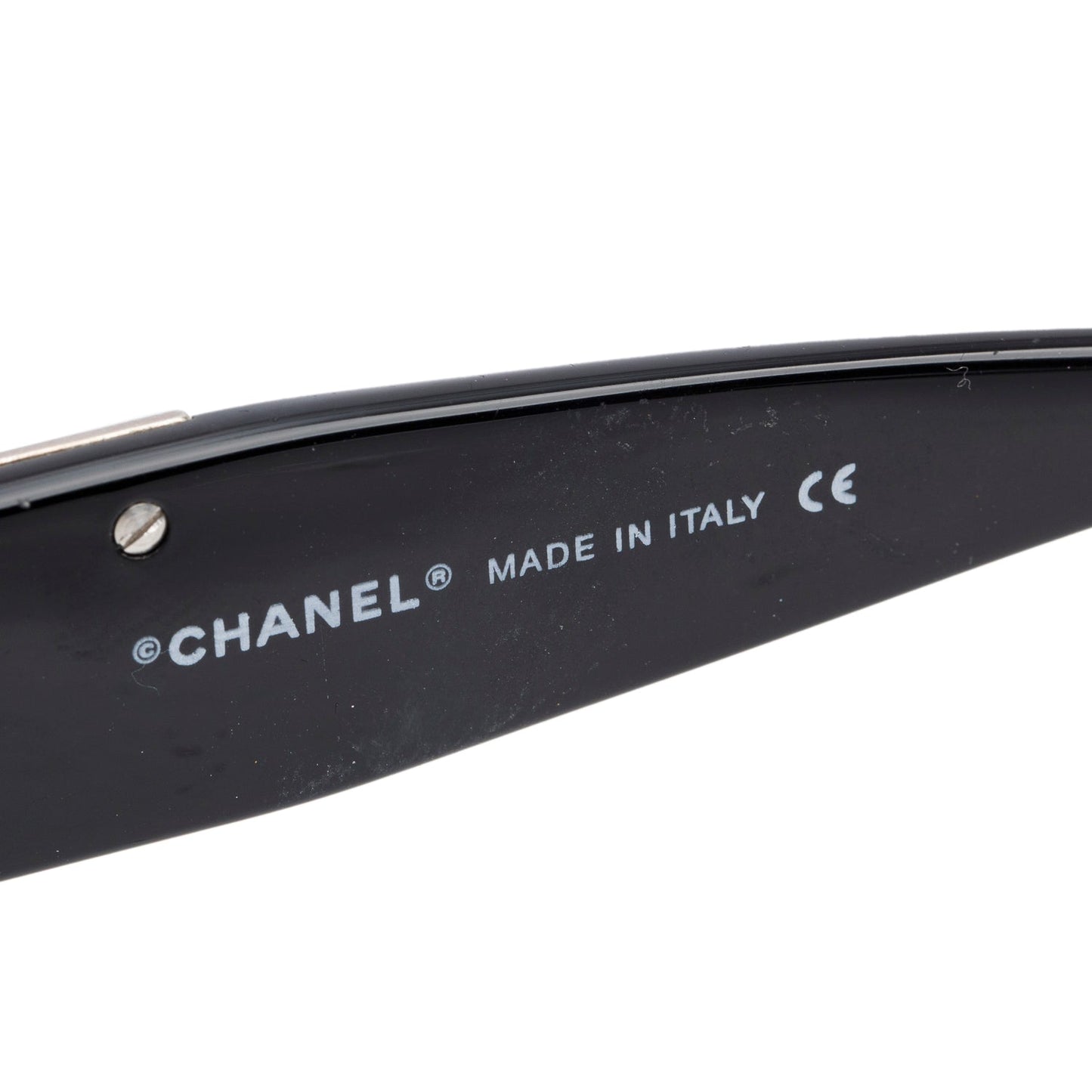 Chanel 4095-5 Crystal CC Logo Shield Sunglasses
