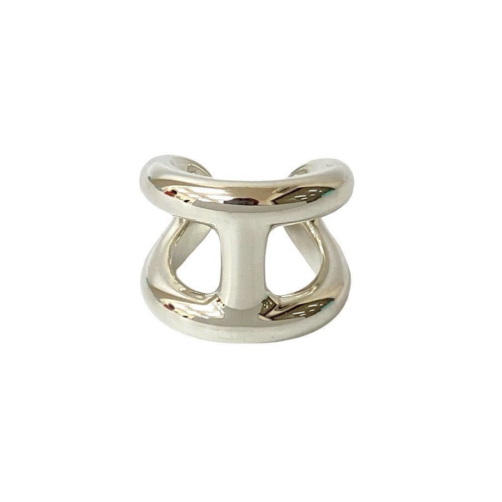 HERMES Ring Silver925 Silver Osmoz GM mens