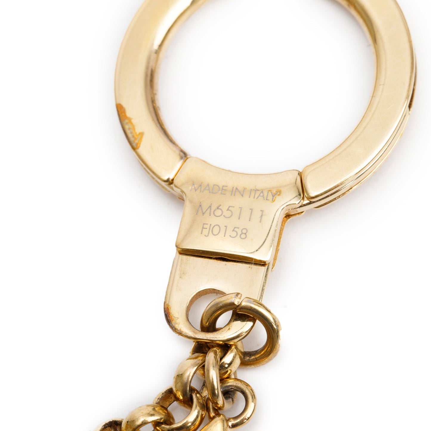 Louis Vuitton Gold-Tone Fleur de Monogram Bag Charm Chain