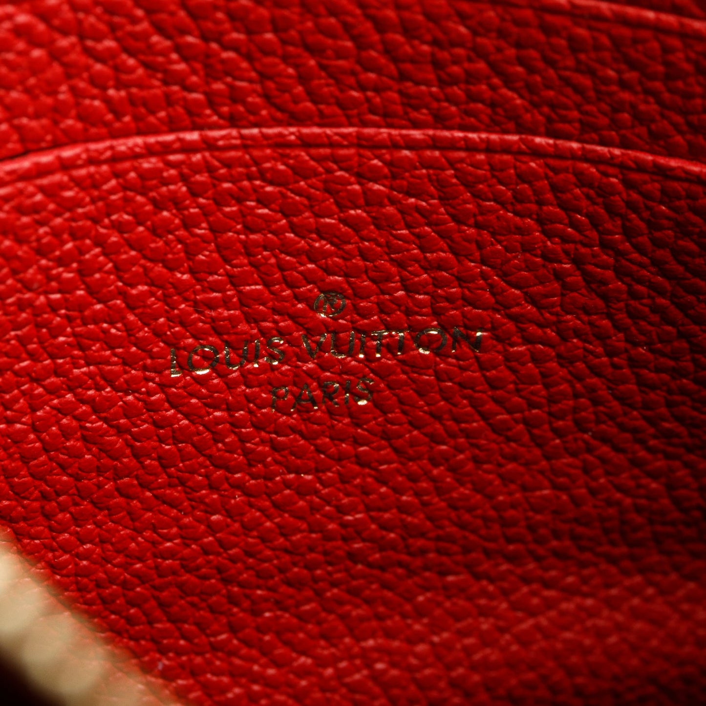 Louis Vuitton Navy/Red Empreinte Leather Double Zip Pochette