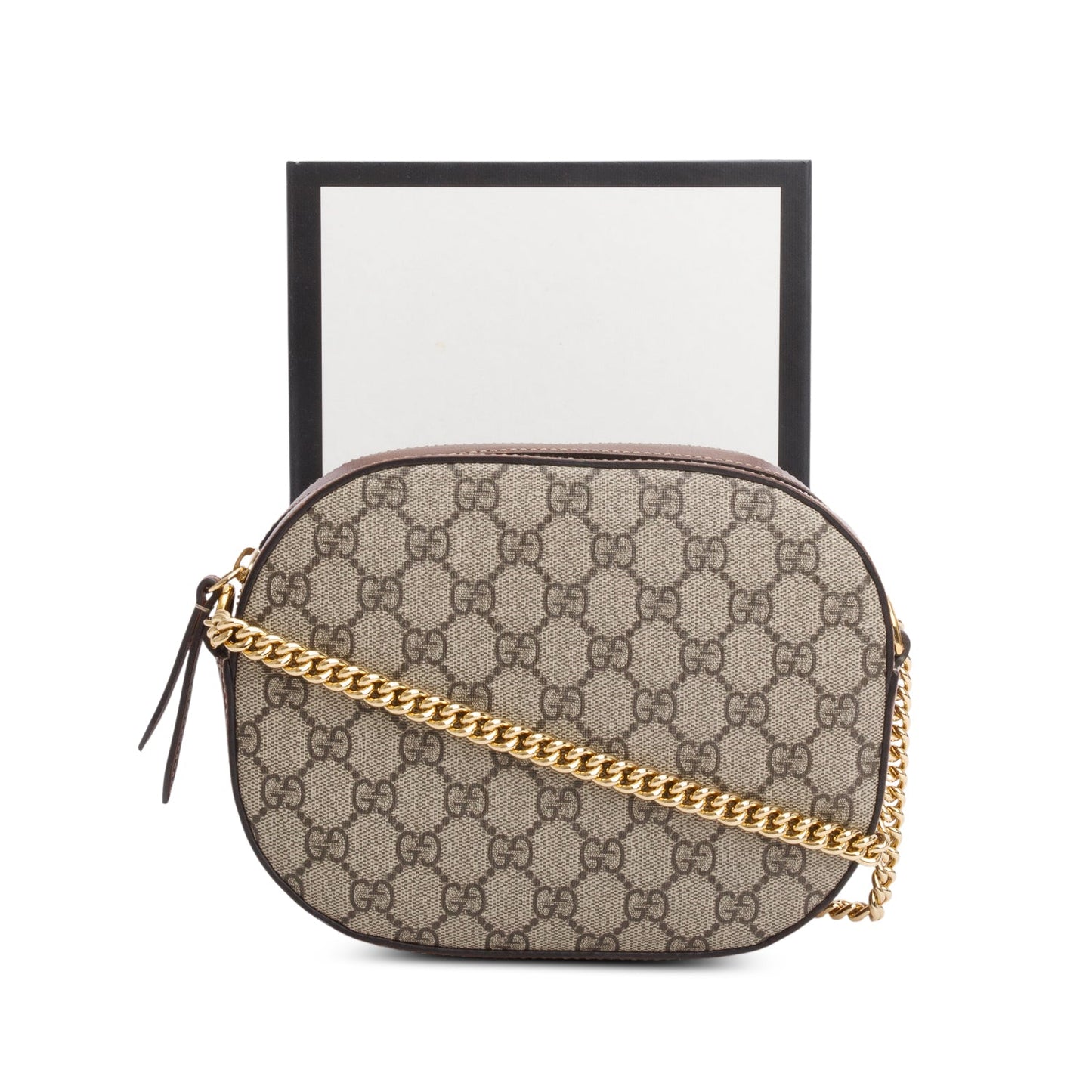 Gucci GG Supreme Bree Chain Crossbody Bag