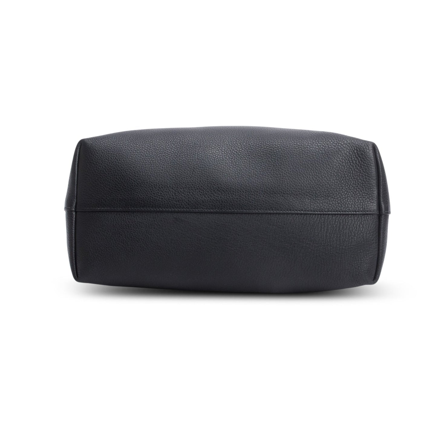 Prada Black Vitello Daino Small Zip Tote