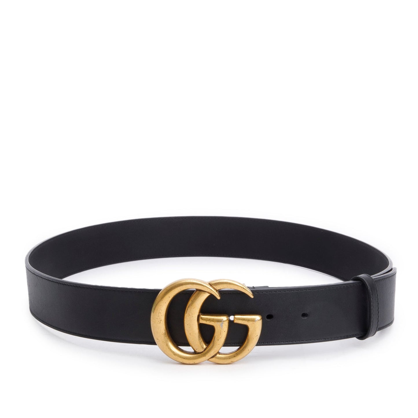 Gucci GG Marmont Black Wide Leather Belt 100 40