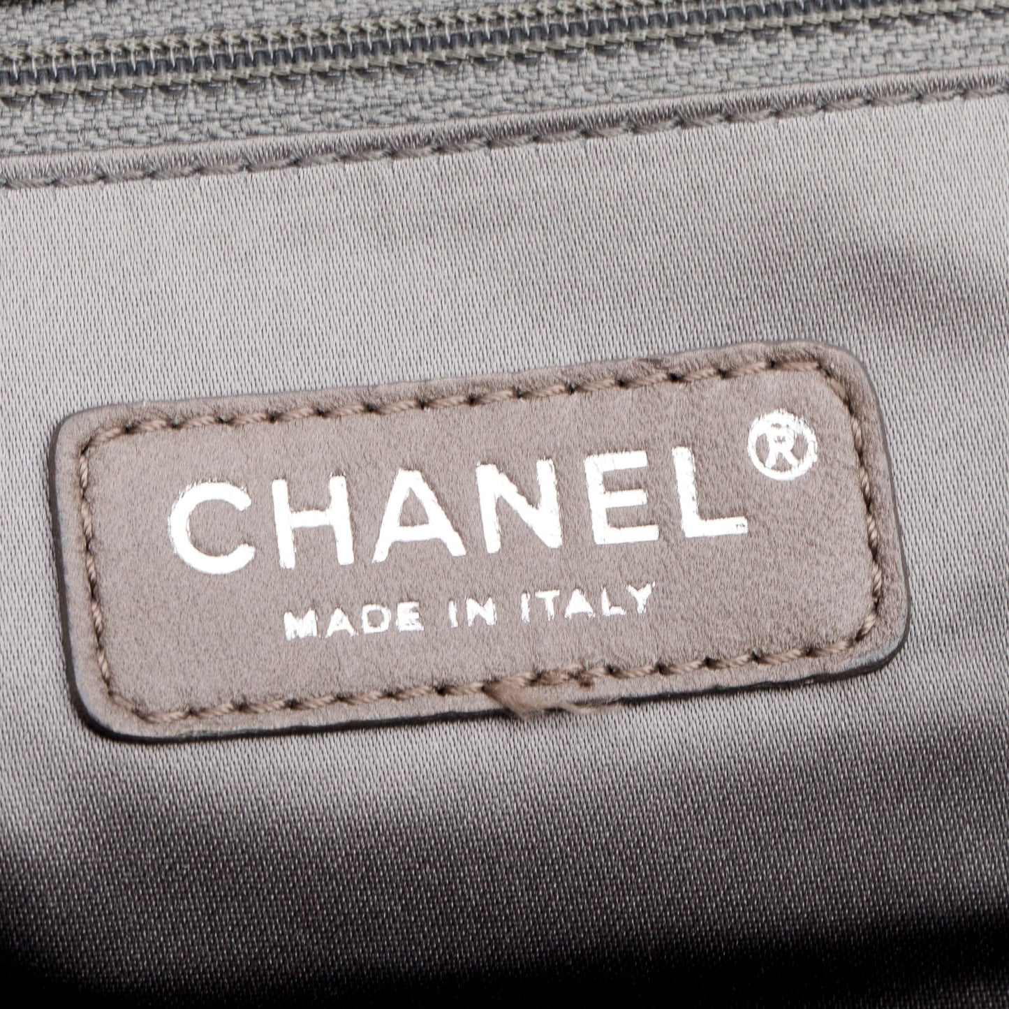 Chanel Black Glazed Lambskin North/South Reissue Tote