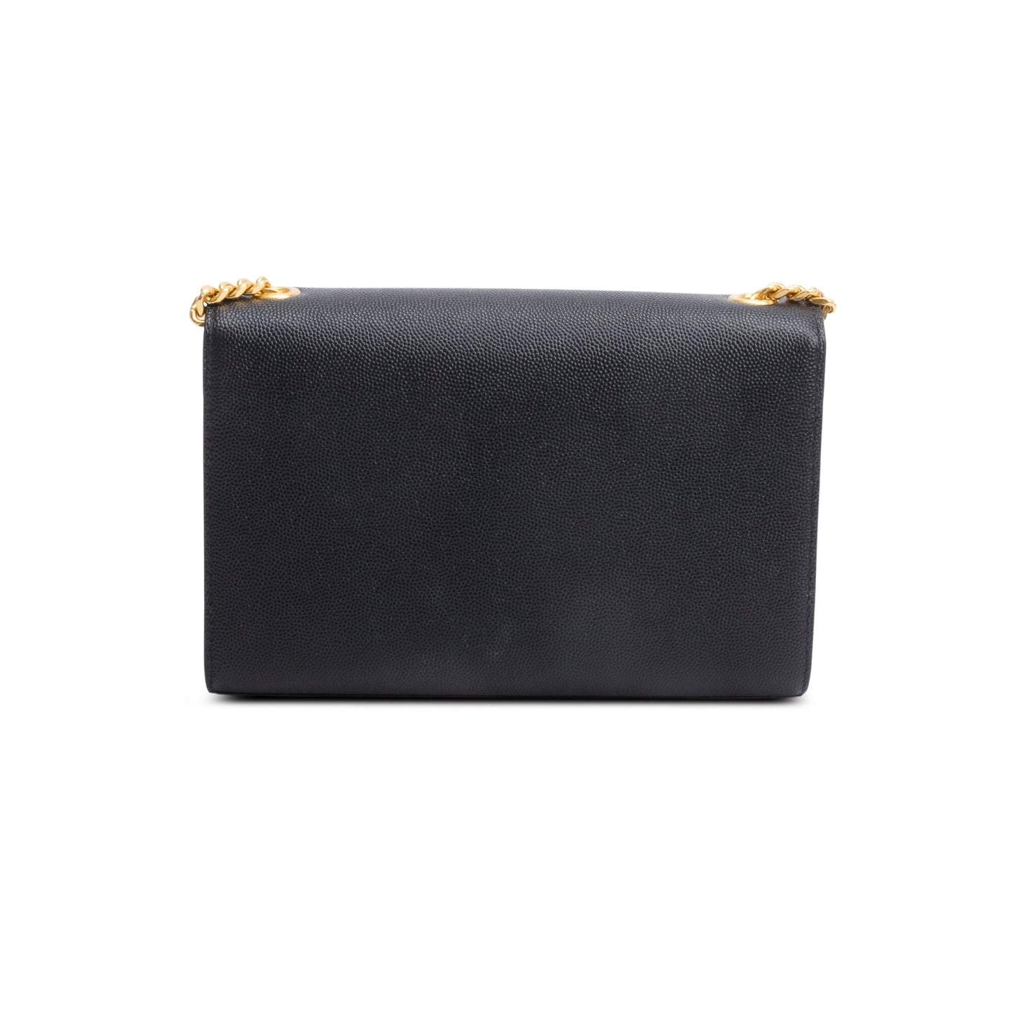 Saint Laurent 2024 Black Grain De Poudre Small Kate Chain Bag