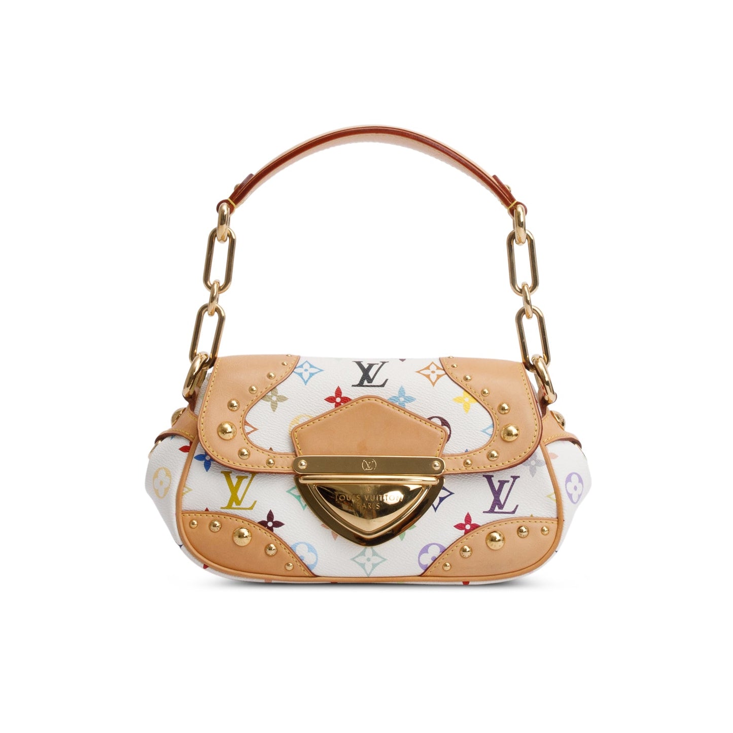 Louis Vuitton White Multicolor Monogram Marilyn Shoulder Bag