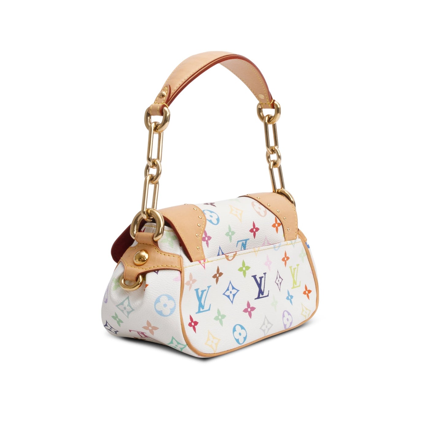 Louis Vuitton White Multicolor Monogram Marilyn Shoulder Bag