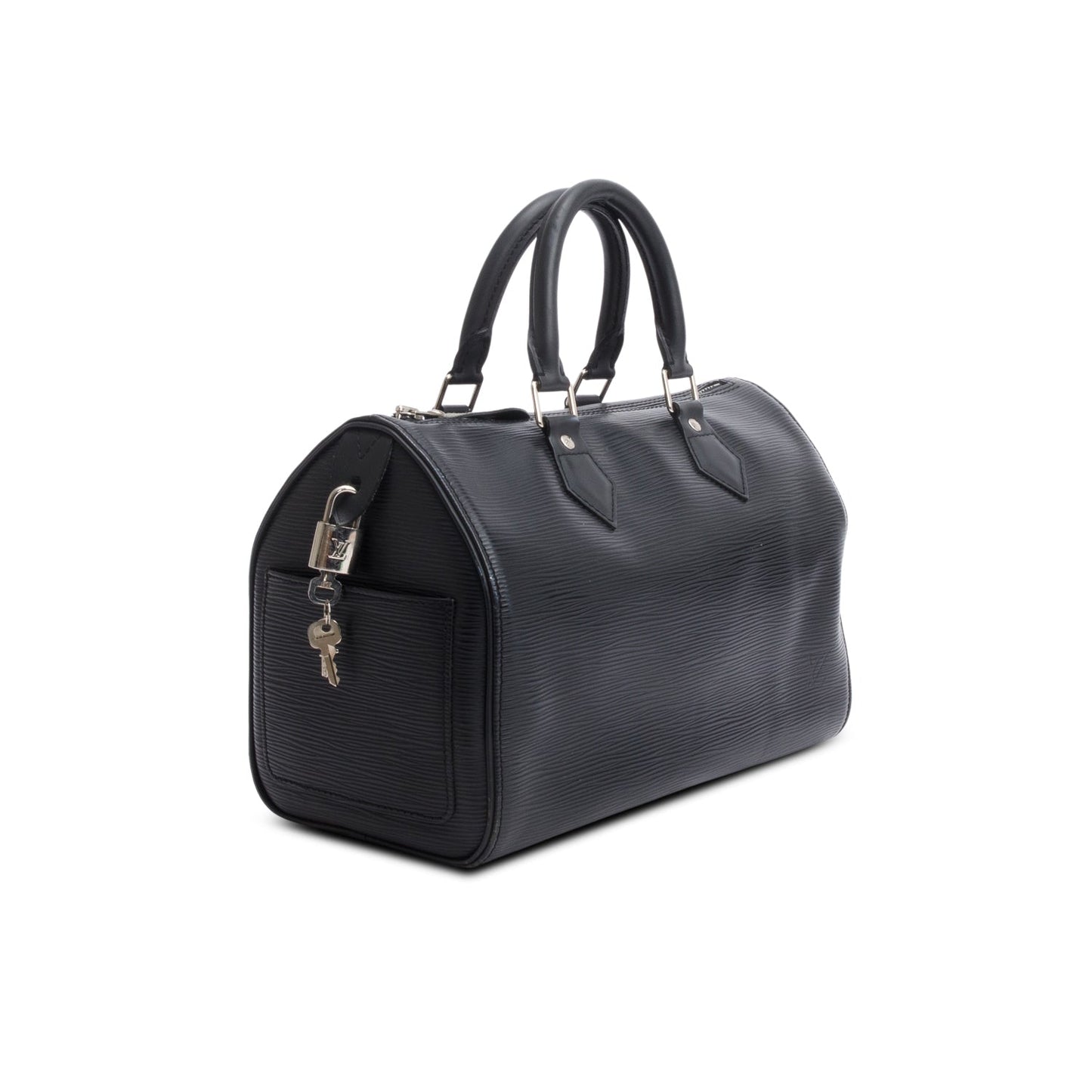 Louis Vuitton Black Epi Leather Speedy 25