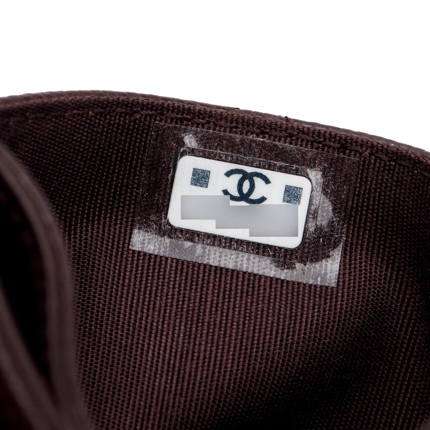 Chanel Burgundy Quilted Caviar Leather Card Holder