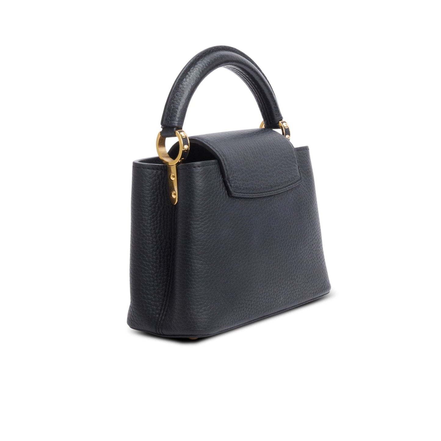 Louis Vuitton Black Taurillon Leather Mini Capucines