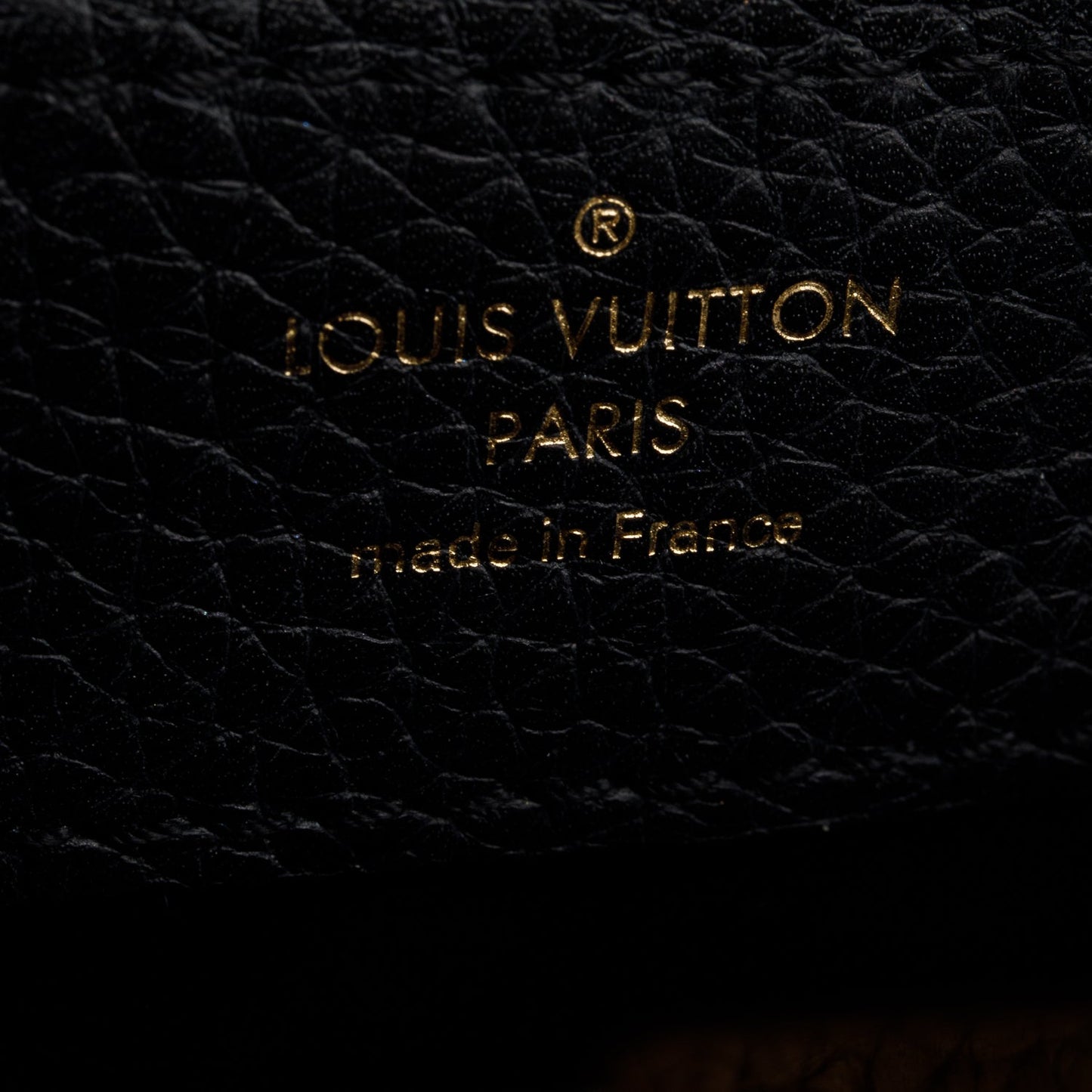 Louis Vuitton Black Taurillon Leather Mini Capucines