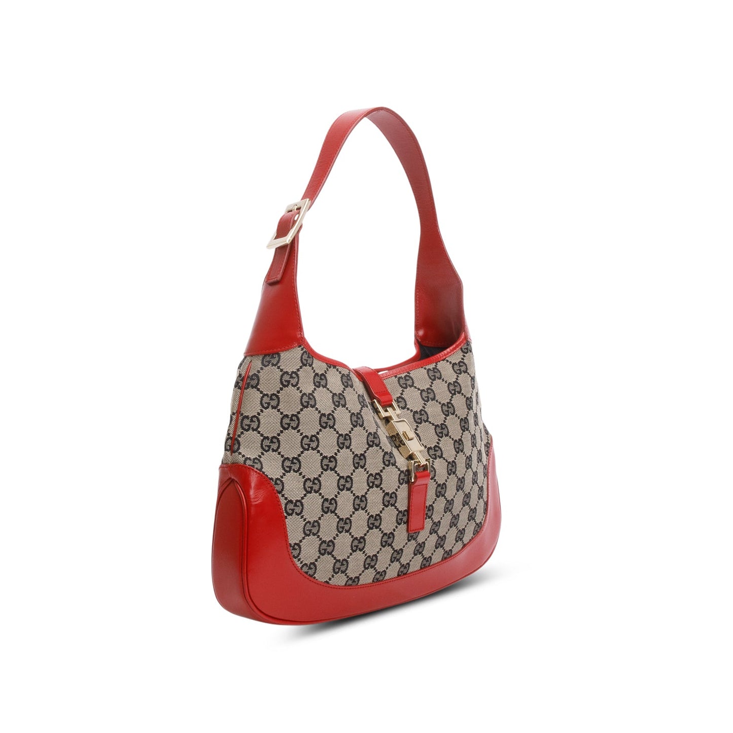 Gucci Vintage Beige GG Canvas Jackie O Shoulder Bag