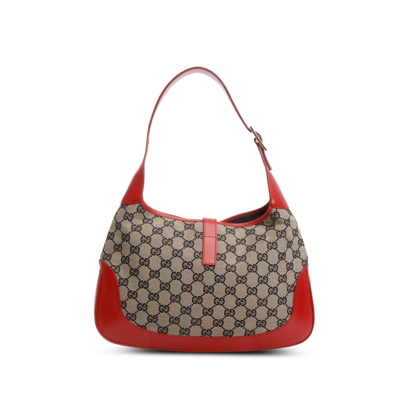 Gucci Vintage Beige GG Canvas Jackie O Shoulder Bag