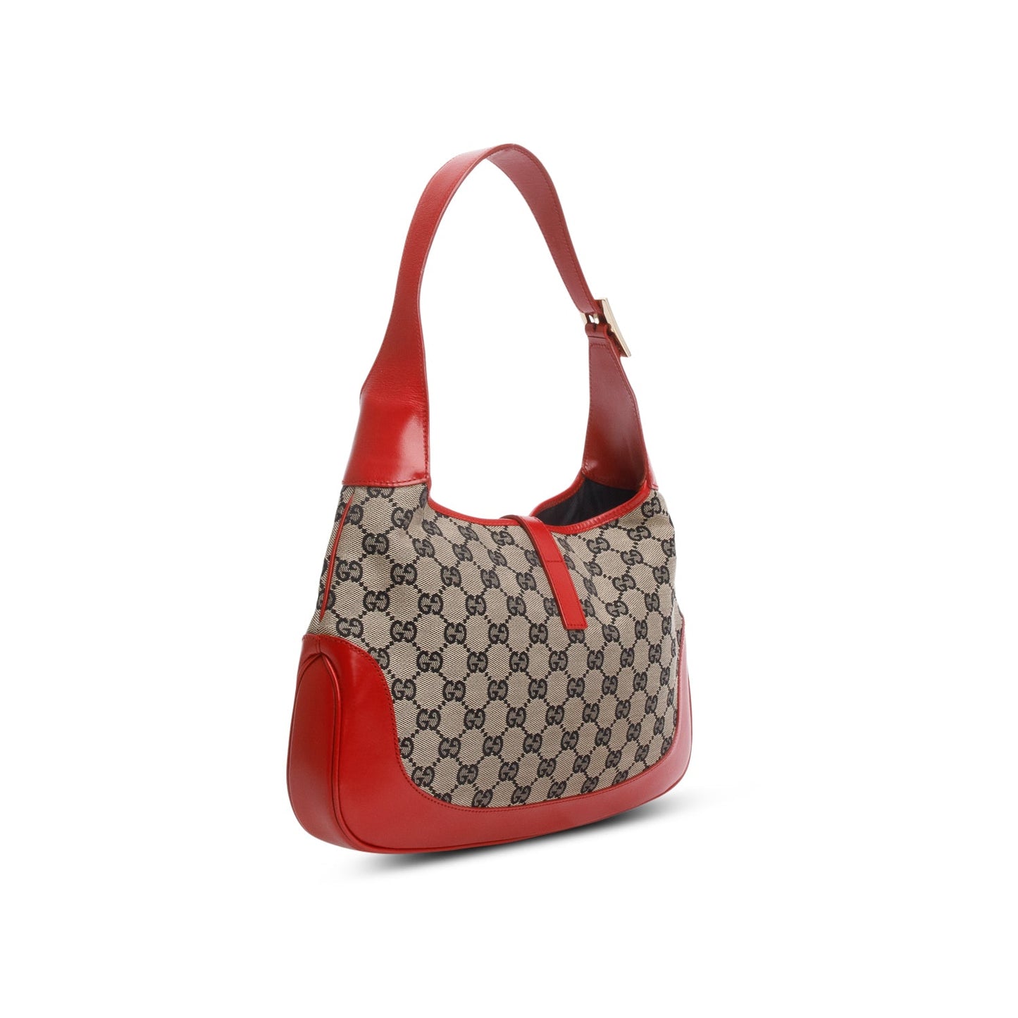 Gucci Vintage Beige GG Canvas Jackie O Shoulder Bag