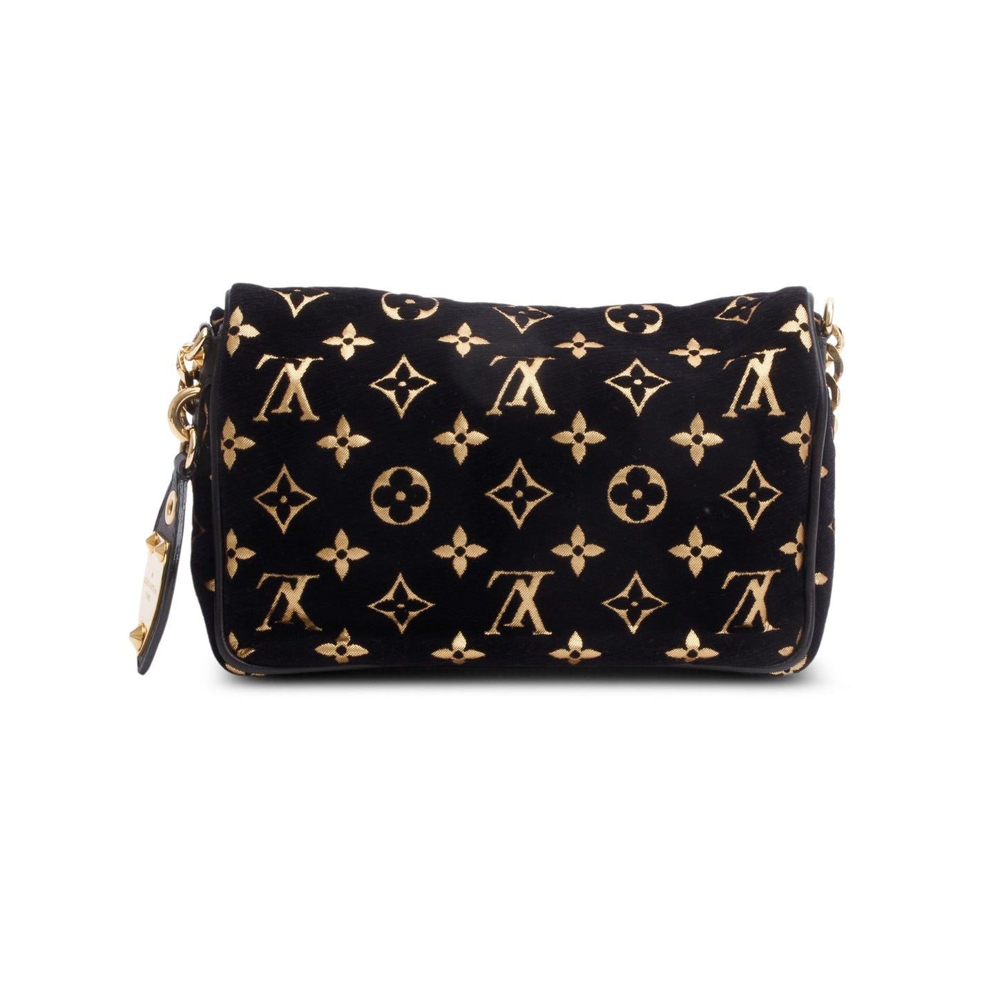 Louis Vuitton Black Monogram Velvet Kali Clutch