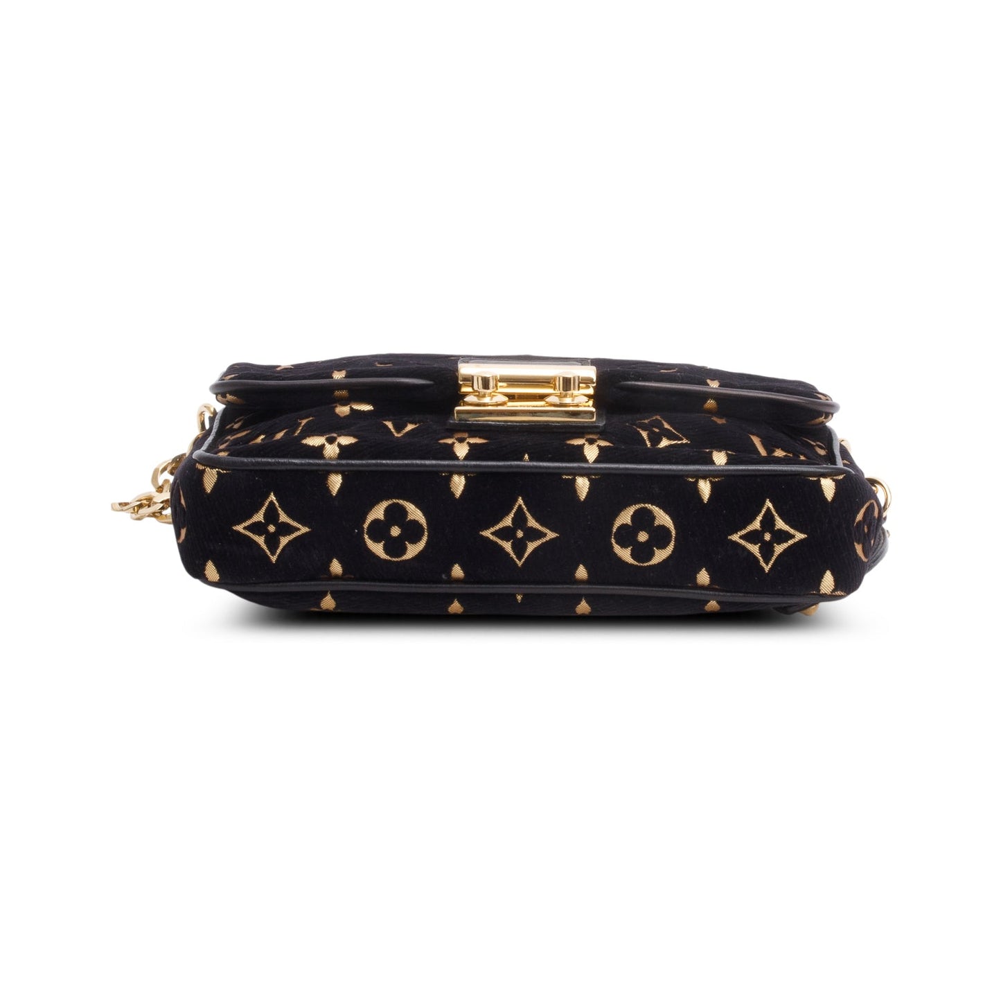 Louis Vuitton Black Monogram Velvet Kali Clutch