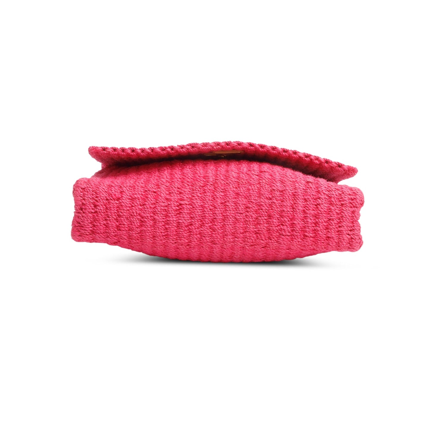 Saint Laurent 2023 Pink Raffia Medium Kate Chain Bag