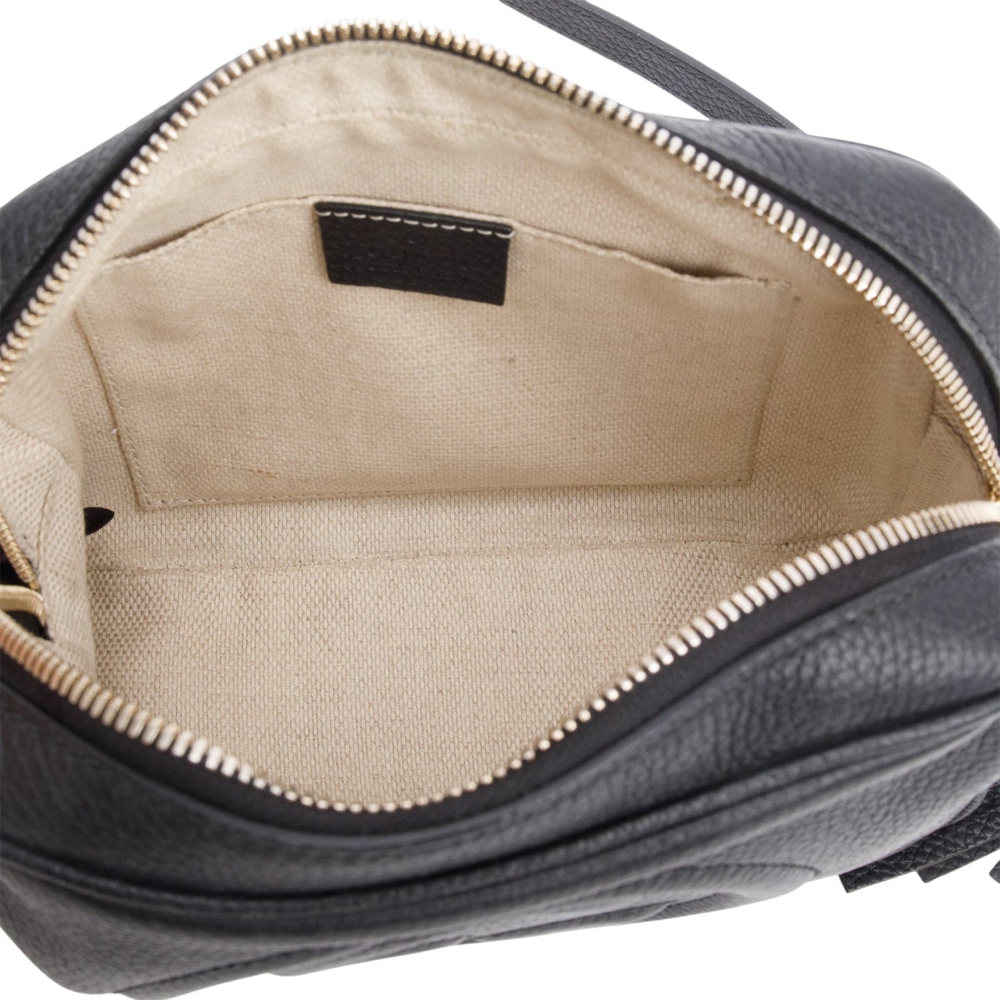 Gucci Black Pebbled Calfskin Small Soho Disco Bag