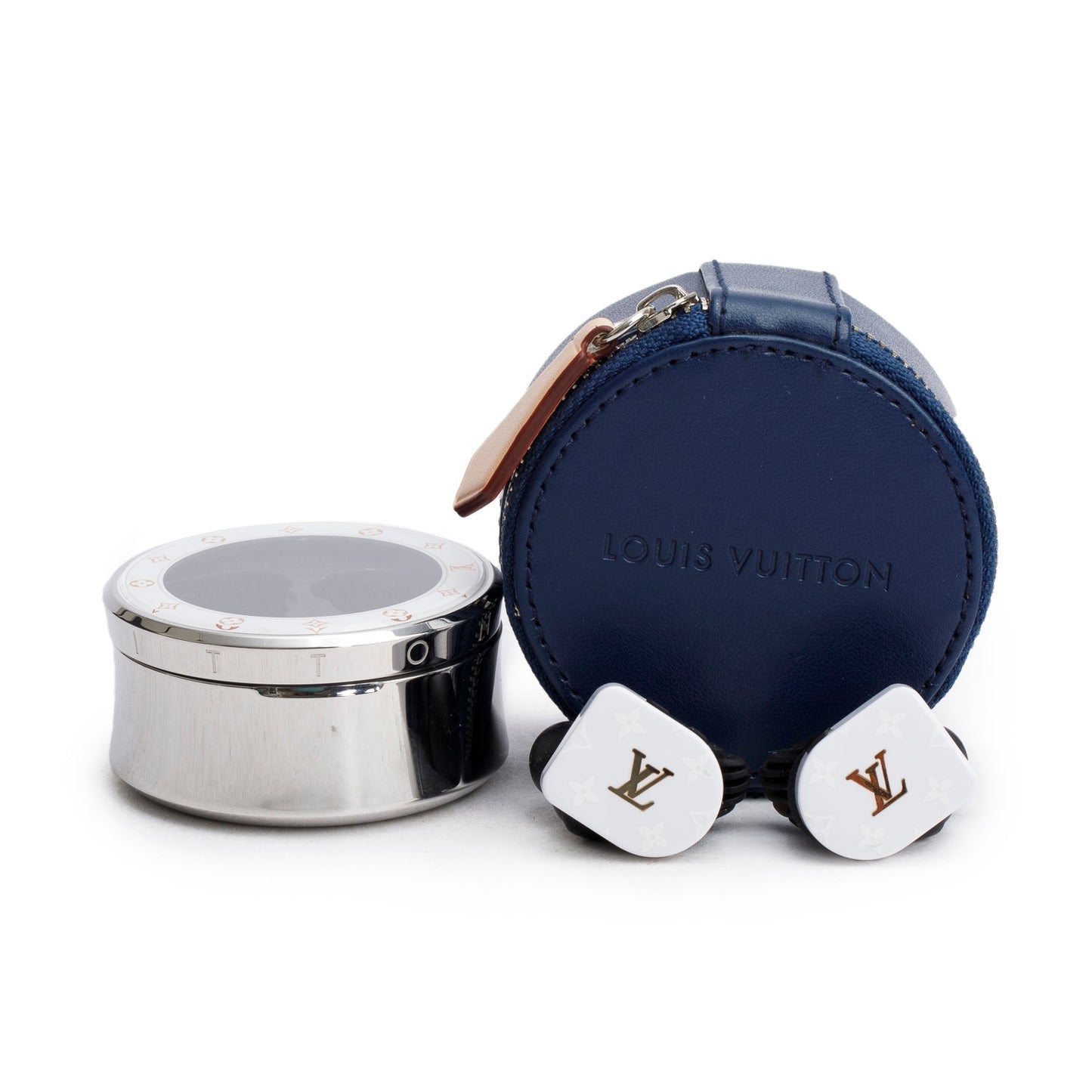 Louis Vuitton White Monogram Horizon Wireless Earphones