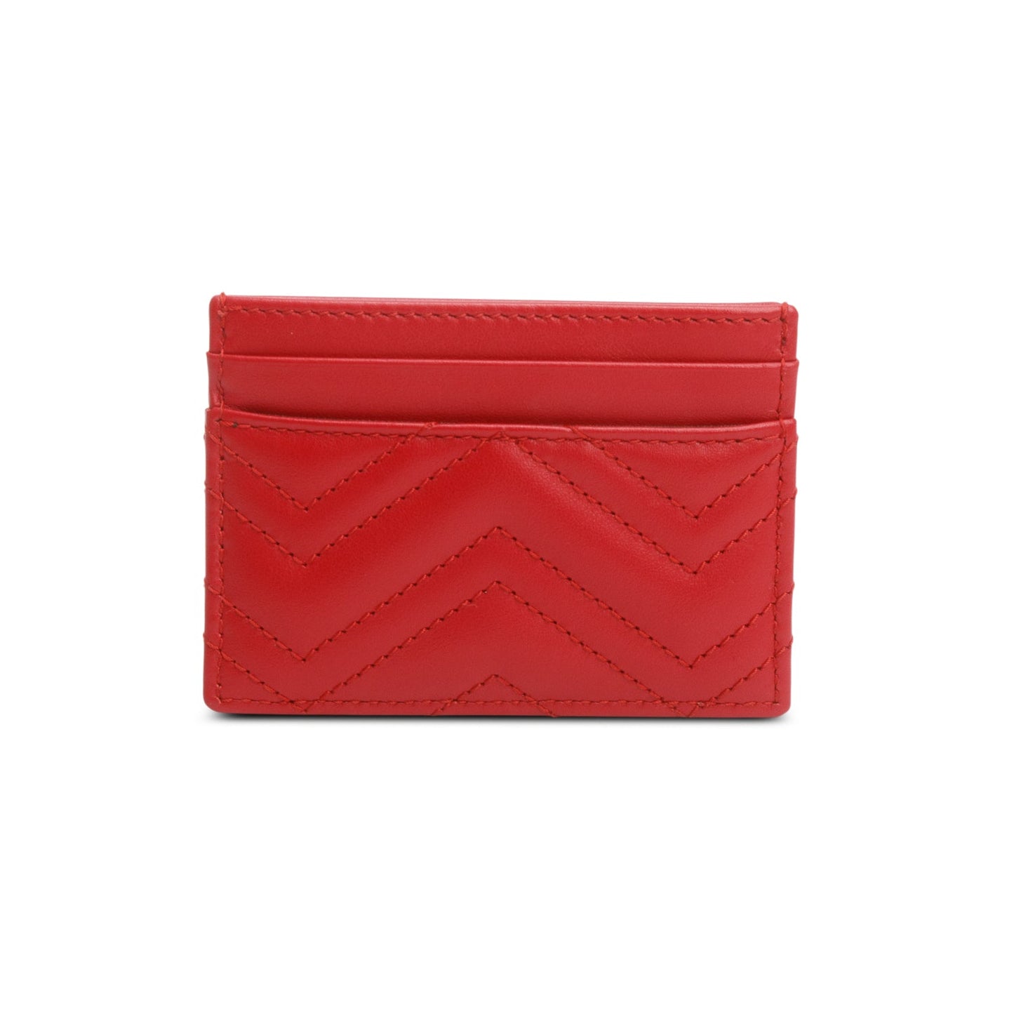 Gucci Red GG Marmont Card Case