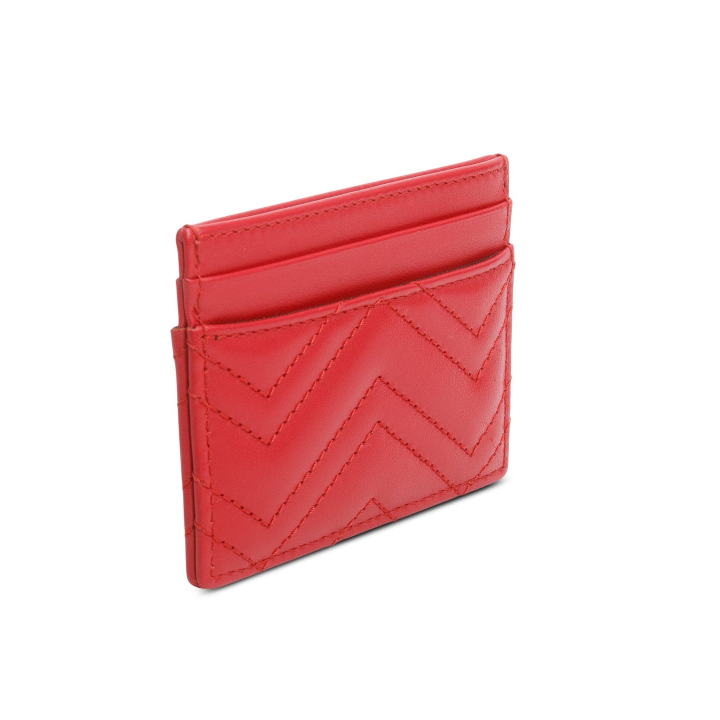 Gucci Red GG Marmont Card Case