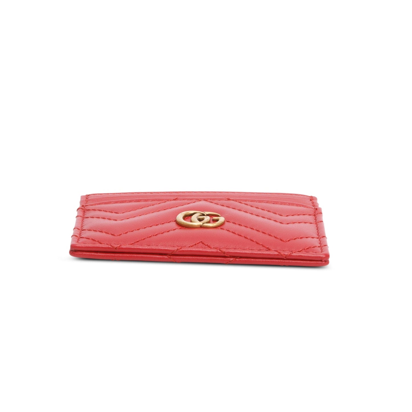 Gucci Red GG Marmont Card Case