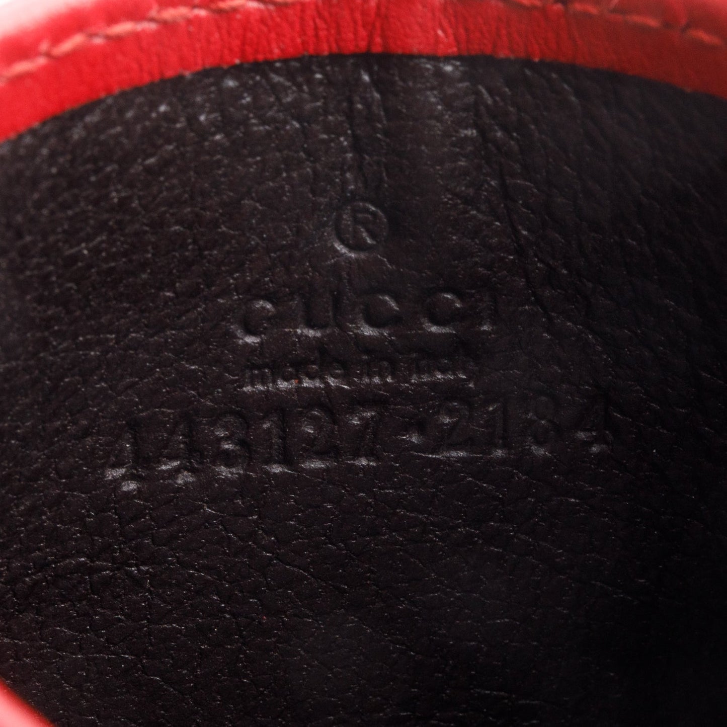 Gucci Red GG Marmont Card Case