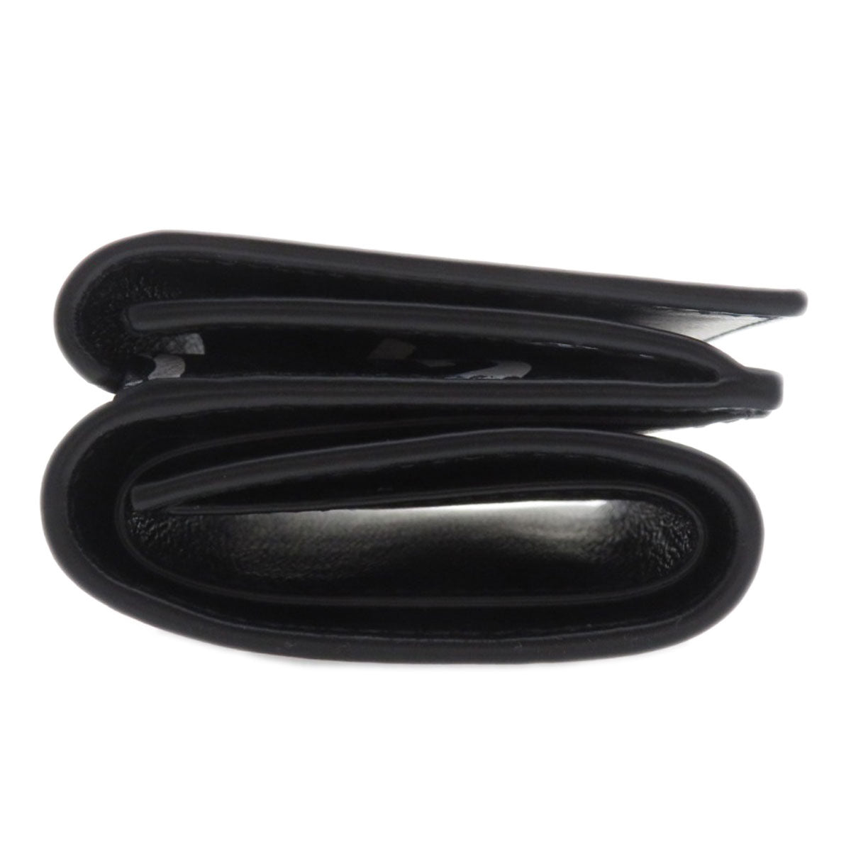 BALENCIAGA Bifold Wallet 594312 Calfskin black Logo motif mini wallet tri-fold Women
